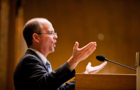 Pastor Preaching at the Pulpit